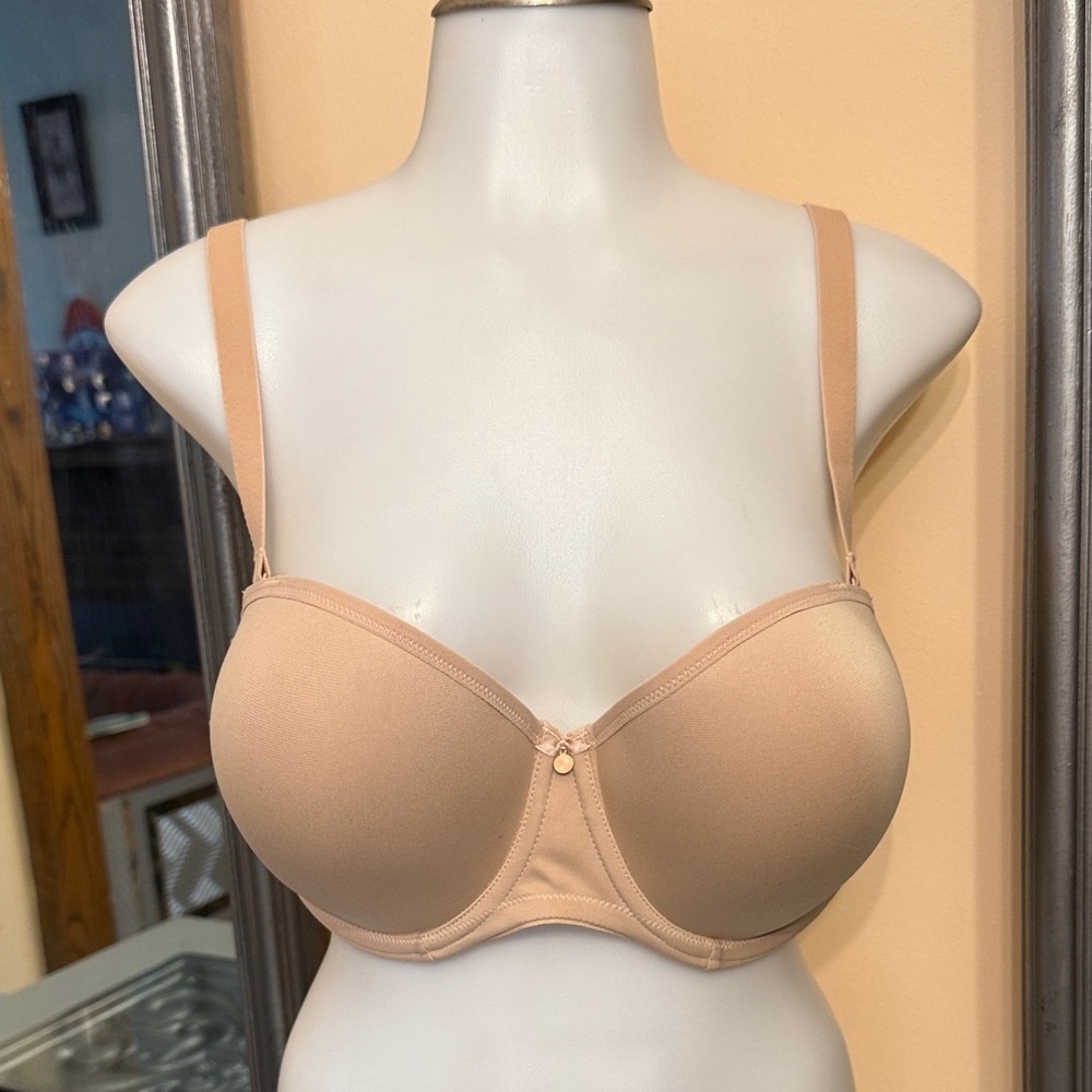 Elomi 38DDD Sahara Smooth Beige Underwire T-Shirt Bra